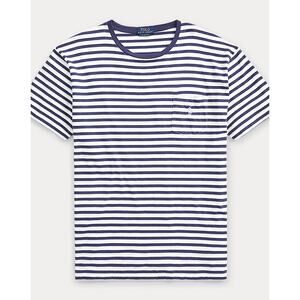 Polo Ralph Lauren Men's Classic-Fit striped cotton jersey pocket T-shirt Size XL